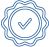 Badge icon representing Surge Electrical’s certified, licensed, bonded, and insured electricians