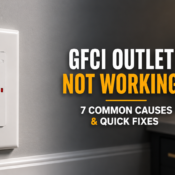 GFCI outlet not working with reset and test buttons showing common causes and troubleshooting fixes