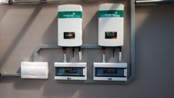 Wall-mounted residential home battery backup and energy storage system professionally installed for outage protection