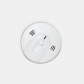 Smoke and carbon monoxide detector installed on ceiling — Surge Electrical professional wiring in Puget Sound home.