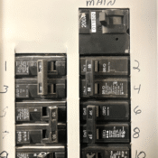 Breaker panel showing circuits when half of a house has no power but the breaker is not tripped